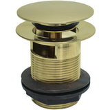 BC Designs Slotted Push Button Bath Waste 70mm Brushed Gold WAS107BG