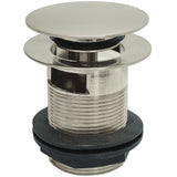 BC Designs Slotted Push Button Bath Waste 70mm Brushed Nickel WAS107BN