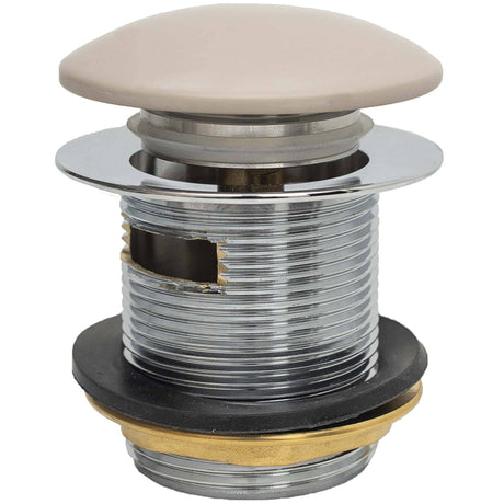 BC Designs Slotted Push Button Bath Waste 70mm Light Fawn WAS107F