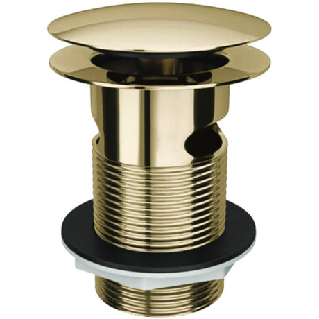 BC Designs Slotted Push Button Bath Waste 70mm Gold WAS107G