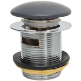 BC Designs Slotted Push Button Bath Waste 70mm Gun Metal WAS107GM