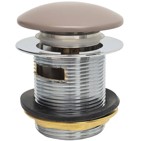 BC Designs Slotted Push Button Bath Waste 70mm Mushroom WAS107M