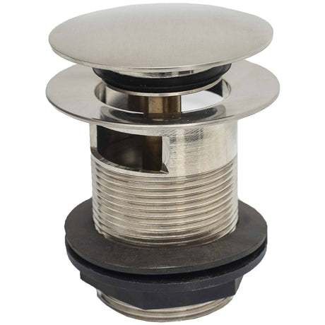 BC Designs Slotted Push Button Bath Waste 70mm Nickel WAS107N