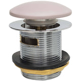 BC Designs Slotted Push Button Bath Waste 70mm Satin Rose WAS107R