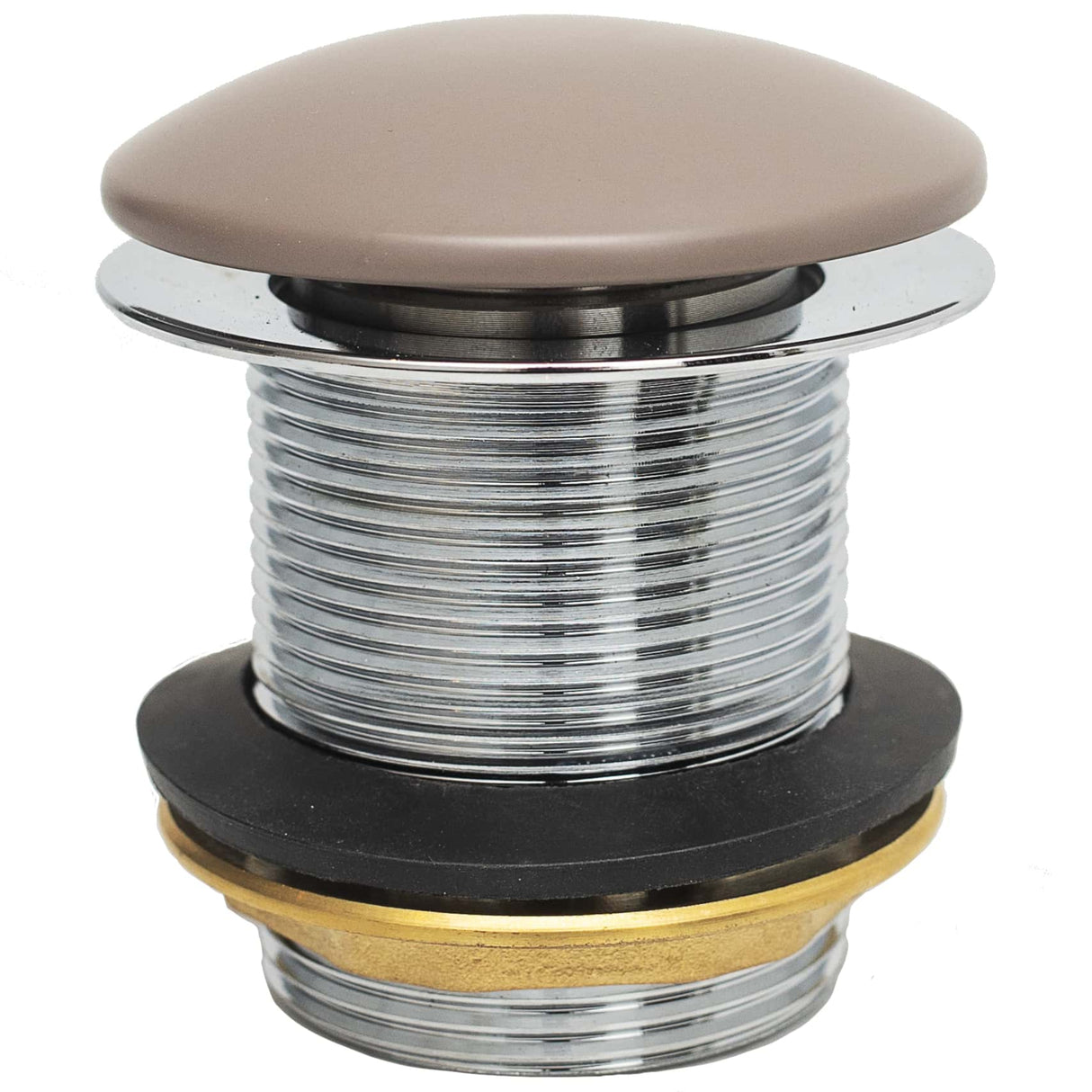 BC Designs Unslotted Push Button Bath waste 60mm Mushroom WAS110M