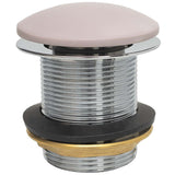 BC Designs Unslotted Push Button Bath Waste 60mm Satin Rose WAS110R