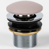 BC Designs Unslotted Push Button Basin Waste Satin Rose WAS220R