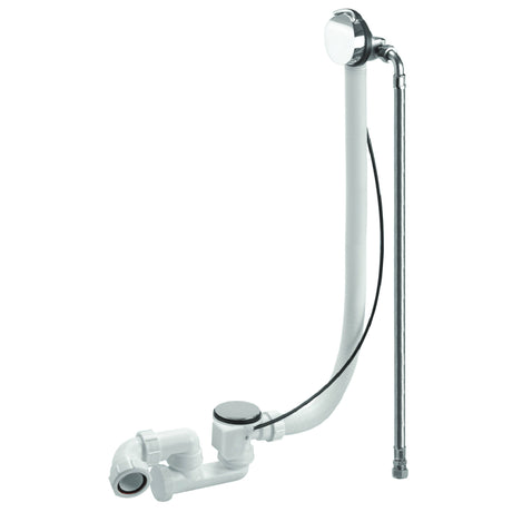 BC Designs Round Freeflow Bath Filler Pop-Up Waste & Overflow Chrome WAS305