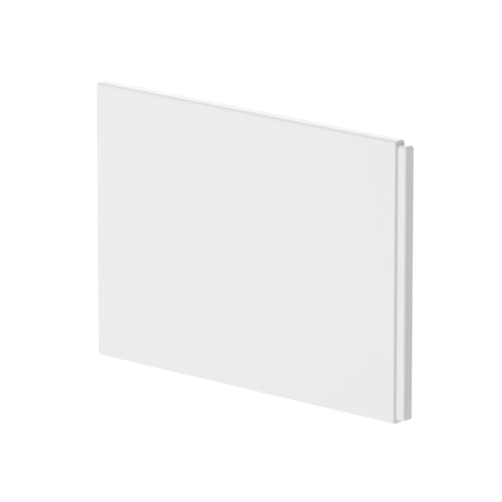 Nuie Acylic B-Shaped Shower Bath End Panel Gloss White WBB201