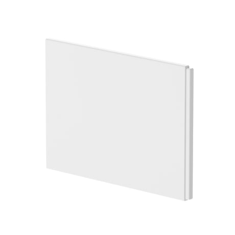 Nuie Acylic P-Shaped Shower Bath End Panel Gloss White WBP201