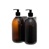 White Double Wall Mounted Soap Dispenser