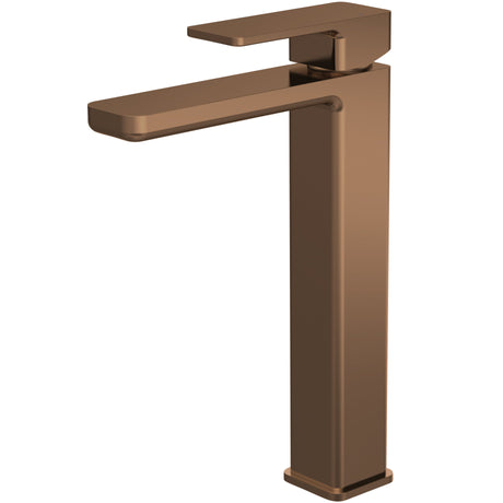 Nuie Windon Tall Mono Basin Mixer Tap Brushed Bronze WIN1570