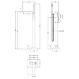 Nuie Windon Freestanding Bath Shower Mixer Tap with Shower Kit Chrome WIN321 LD