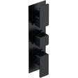 Nuie Windon 3 Outlet Thermostatic Concealed Shower Valve With Diverter Matt Black WIN4TR03