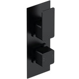 Nuie Windon 1 Outlet Thermostatic Concealed Shower Valve Matt Black WIN4TW01