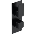 Nuie Windon 2 Outlet Thermostatic Concealed Shower Valve With Diverter Matt Black WIN4TW02