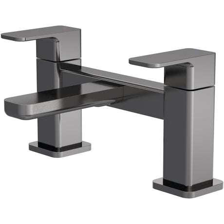 Nuie Windon Bath Filler Tap Brushed Pewter WIN703