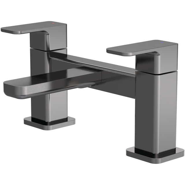Nuie Windon Bath Filler Tap Brushed Pewter WIN703