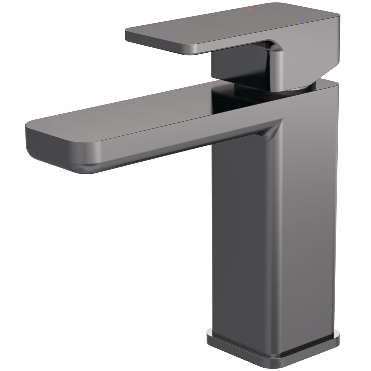 Nuie Windon Mono Basin Mixer Tap with Waste Brushed Pewter WIN705