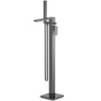 Nuie Windon Freestanding Bath Shower Mixer Tap with Shower Kit Brushed Pewter WIN721