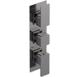 Nuie Windon 2 Outlet Thermostatic Concealed Shower Valve Brushed Pewter WIN7TR02