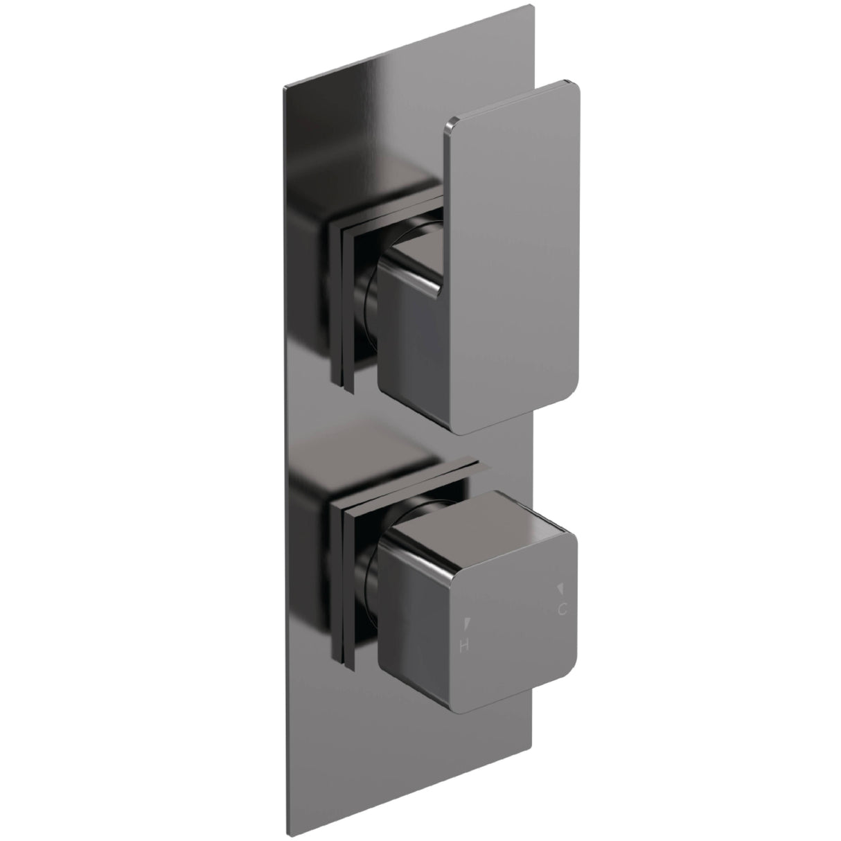 Nuie Windon 1 Outlet Thermostatic Concealed Shower Valve Brushed Pewter WIN7TW01