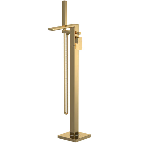 Nuie Windon Freestanding Bath Shower Mixer Tap with Shower Kit Brushed Brass WIN821