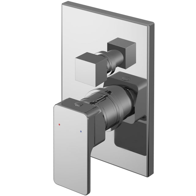 Nuie Windon 2 Outlet Concealed Single Lever Manual Shower With Diverter Chrome WINMV12