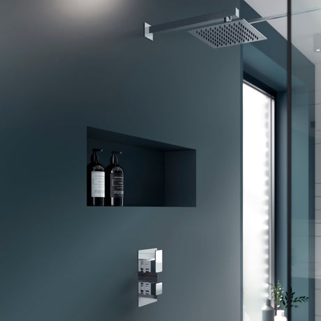 Nuie Windon 1 Outlet Thermostatic Concealed Shower Valve Chrome WINTW01 LS1