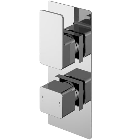Nuie Windon 2 Outlet Thermostatic Concealed Shower Valve With Diverter Chrome WINTW02