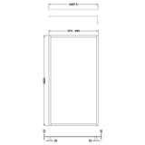 Nuie 8mm Full Outer Frame Wetroom Screen Brushed Brass WRFBB1810 LD