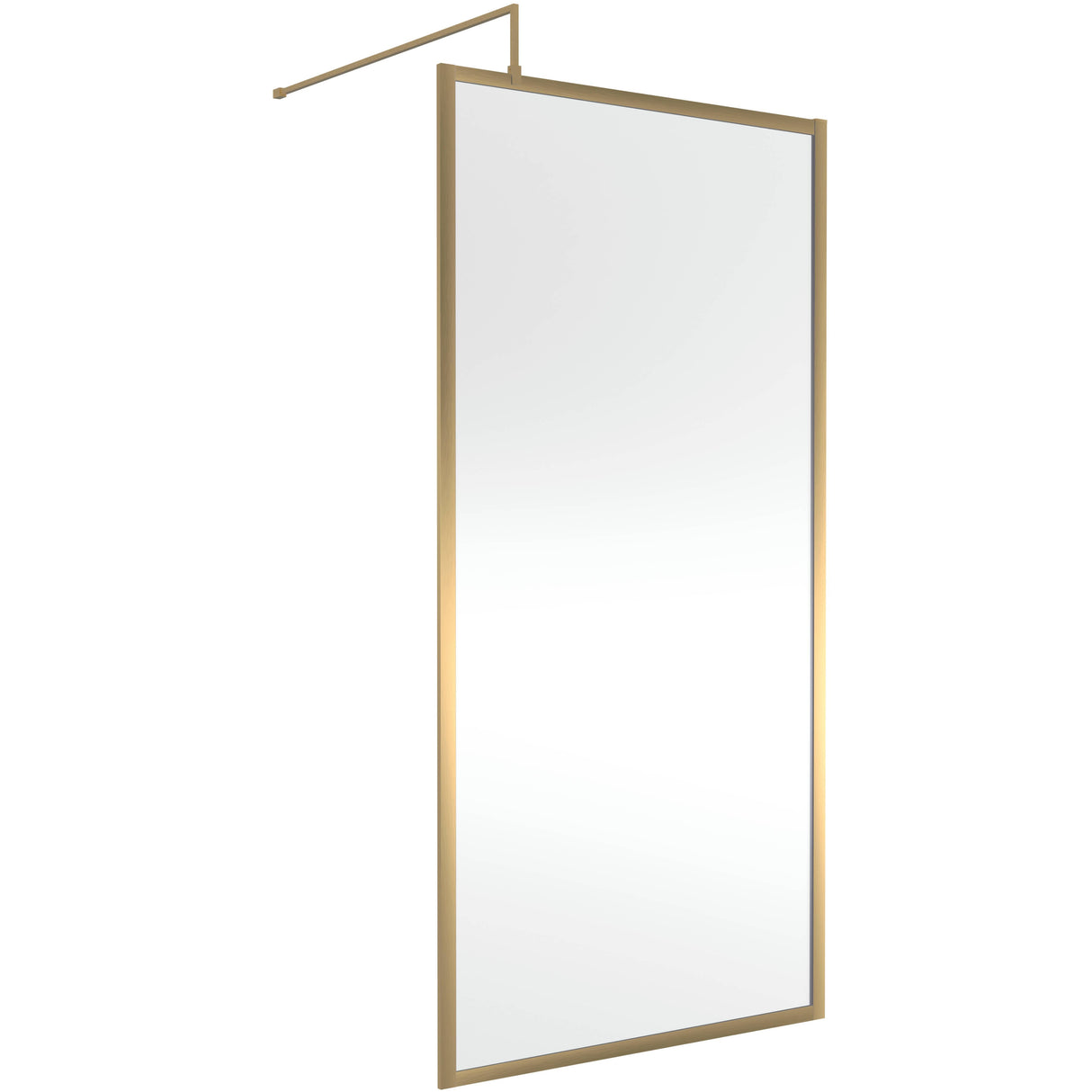 Hudson Reed 8mm Full Outer Frame Wetroom Screen Brushed Brass WRFBB1910