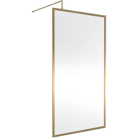 Hudson Reed 8mm Full Outer Frame Wetroom Screen Brushed Brass WRFBB1911
