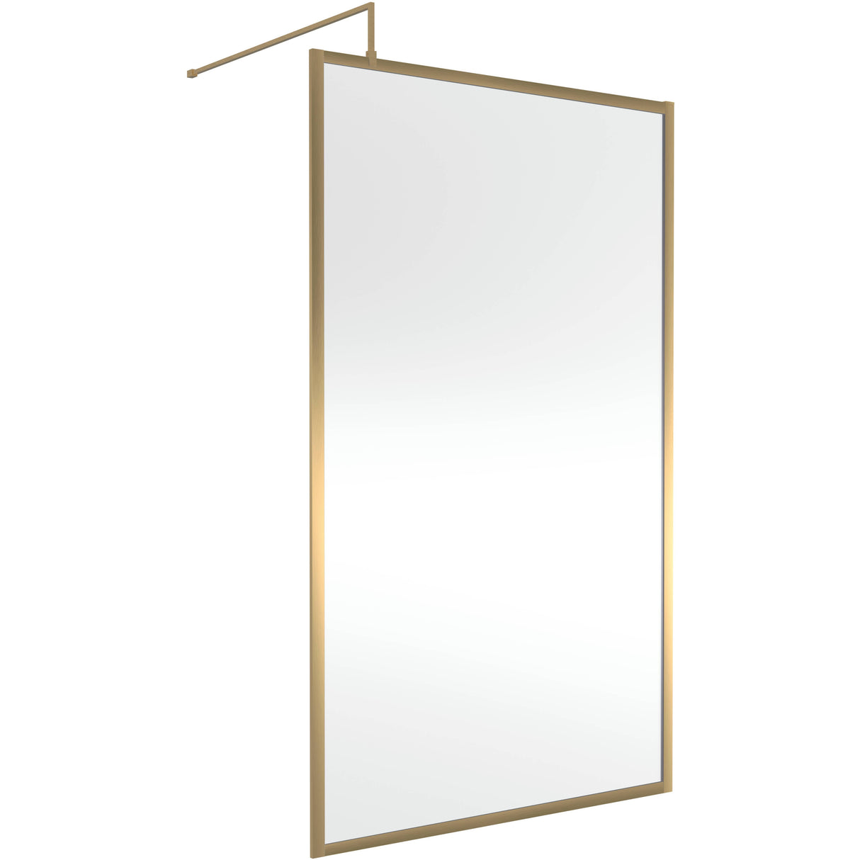 Hudson Reed 8mm Full Outer Frame Wetroom Screen Brushed Brass WRFBB1912