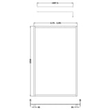 Hudson Reed 8mm Full Outer Frame Wetroom Screen Brushed Brass WRFBB1912 LD