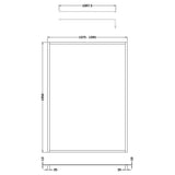 Hudson Reed 8mm Full Outer Frame Wetroom Screen Brushed Brass WRFBB1914 LD