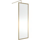 Hudson Reed 8mm Full Outer Frame Wetroom Screen Brushed Brass WRFBB1970