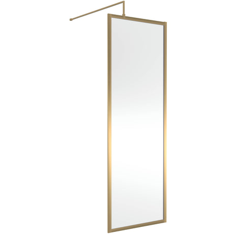Hudson Reed 8mm Full Outer Frame Wetroom Screen Brushed Brass WRFBB1970