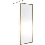 Hudson Reed 8mm Full Outer Frame Wetroom Screen Brushed Brass WRFBB1980