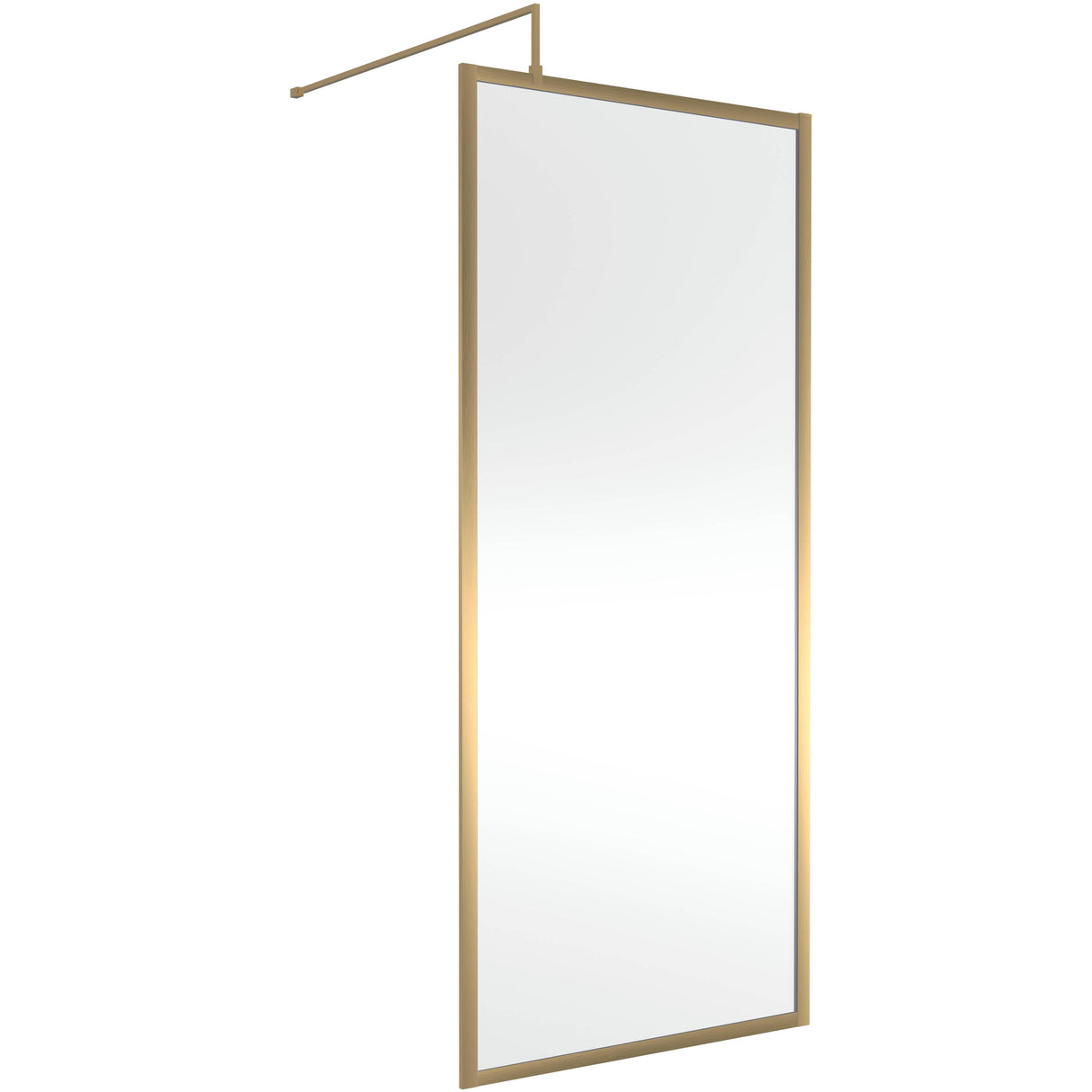 Hudson Reed 8mm Full Outer Frame Wetroom Screen Brushed Brass WRFBB1990