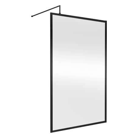 Nuie 8mm Full Outer Frame Wetroom Screen Matt Black WRFBP1812