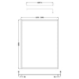 Nuie 8mm Full Outer Frame Wetroom Screen Matt Black WRFBP1814 LD