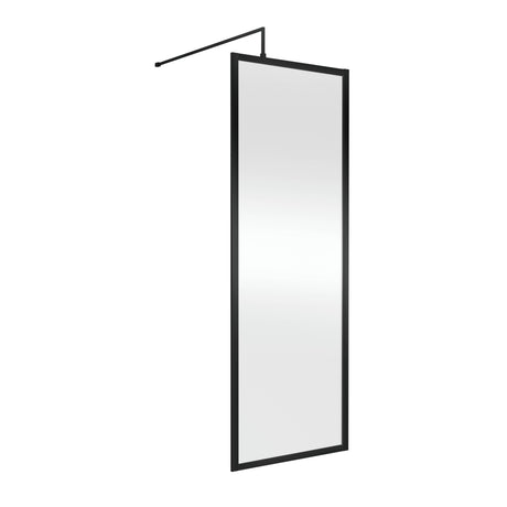 Nuie 8mm Full Outer Frame Wetroom Screen Matt Black WRFBP1870