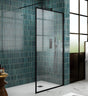 Nuie 8mm Full Outer Frame Wetroom Screen Matt Black WRFBP1870 LS