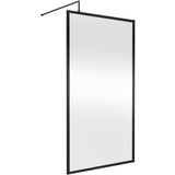 Hudson Reed 8mm Full Outer Frame Wetroom Screen Matt Black WRFBP1911