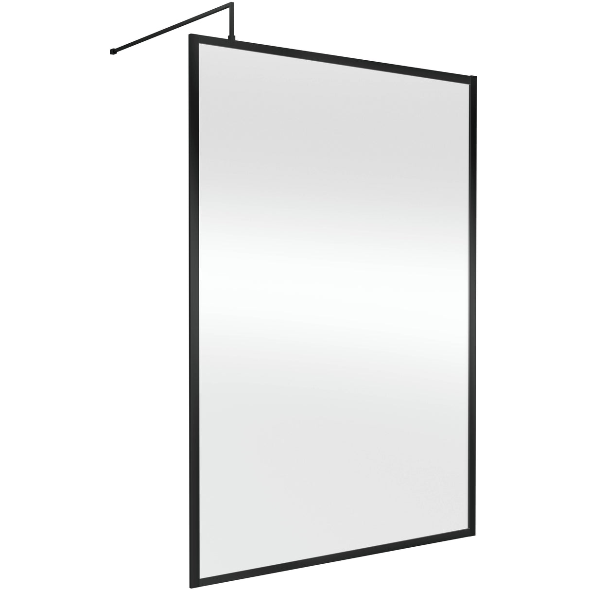 Hudson Reed 8mm Full Outer Frame Wetroom Screen Matt Black WRFBP1914