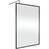 Hudson Reed 8mm Full Outer Frame Wetroom Screen Matt Black WRFBP1914