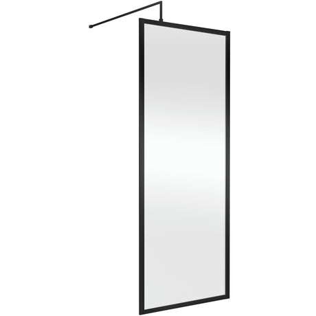 Hudson Reed 8mm Full Outer Frame Wetroom Screen Matt Black WRFBP1980