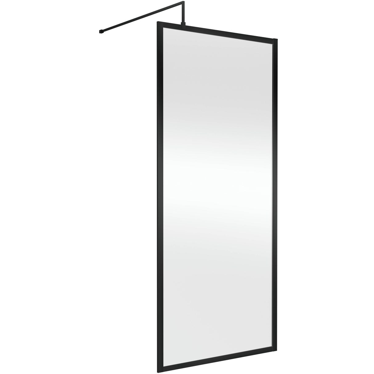 Hudson Reed 8mm Full Outer Frame Wetroom Screen Matt Black WRFBP1990
