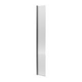 Nuie 8mm Fluted Wetroom Return Screen Brushed Pewter WRFL18530GMHC